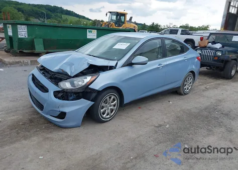 2013 Hyundai Accent Gls from USA, damaged, VIN KMHCT4AE3DU585205
